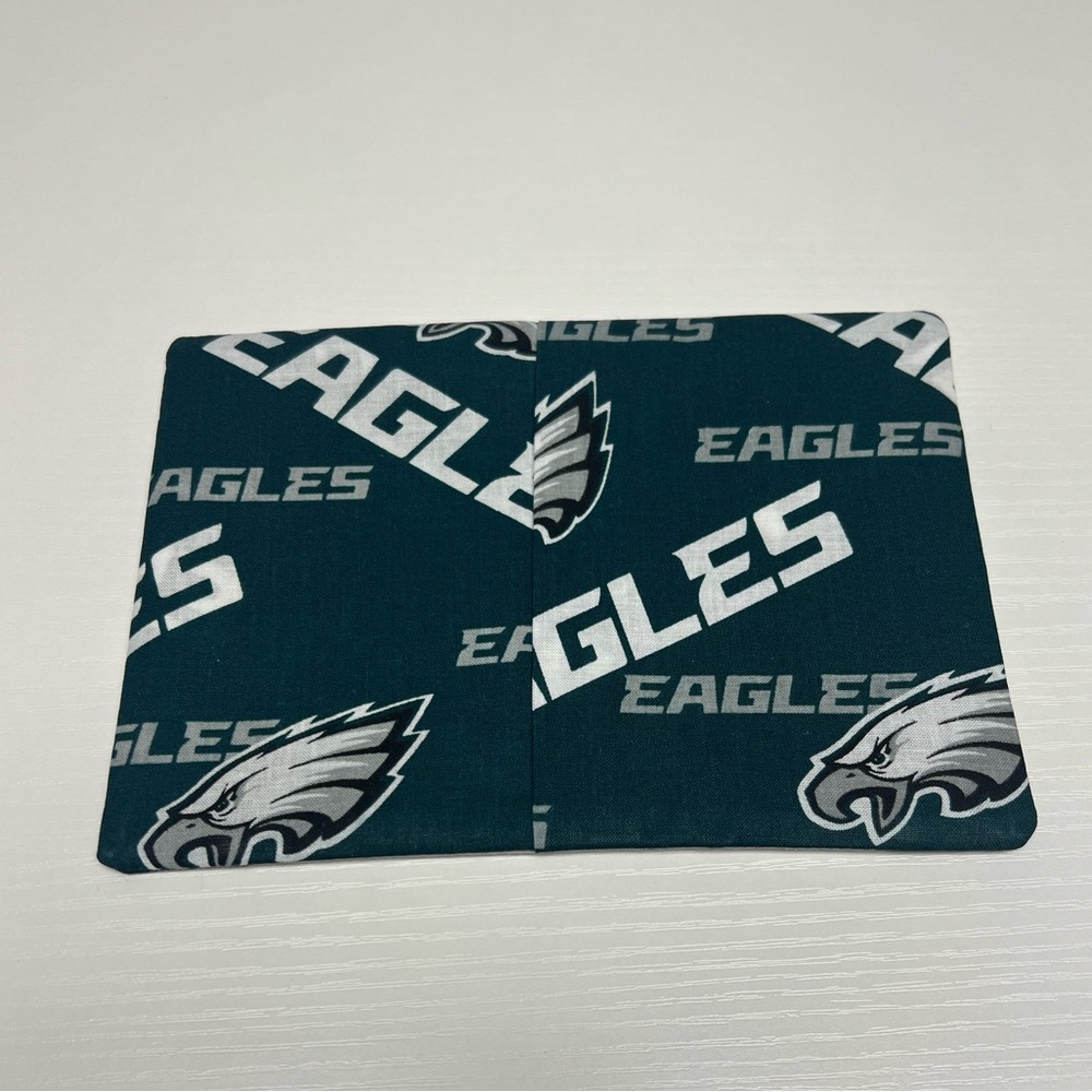 Hand Crafted Mug Rug Coaster Embroidered Cotton Padded Absorbs Super Bowl Winner - Picture 3 of 9
